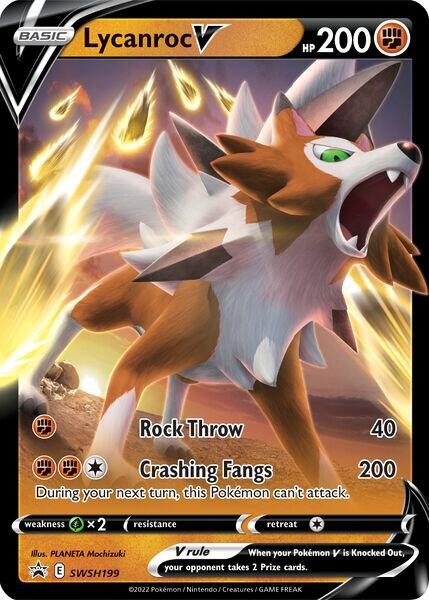 Karta Pokemon Lycanroc V - SWSH199 - SWSH: Sword & Shield Promo Cards SWSH199