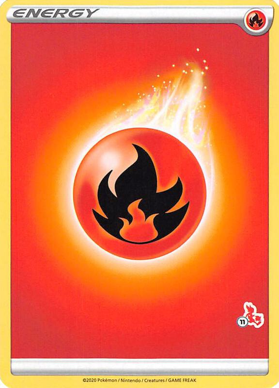 Karta Pokemon Fire Energy (#11 Cinderace Stamped) - Battle Academy 2022