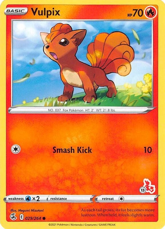Karta Pokemon Vulpix 29/264 (#13 Cinderace Stamped) - Battle Academy 2022