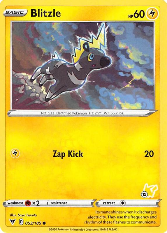 Karta Pokemon Blitzle 53/185 (#15 Pikachu Stamped) - Battle Academy 2022