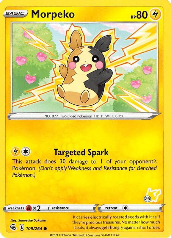 Karta Pokemon Morpeko 109/264 (#23 Pikachu Stamped) - Battle Academy 2022