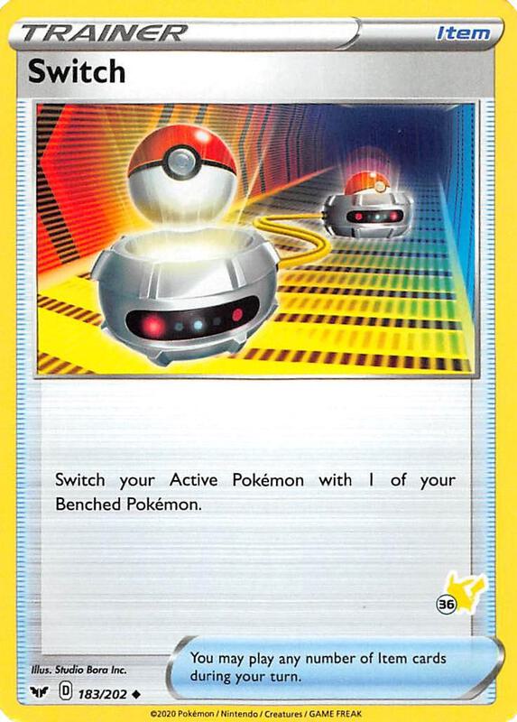 Karta Pokemon Switch 183/202 (#36 Pikachu Stamped) - Battle Academy 2022