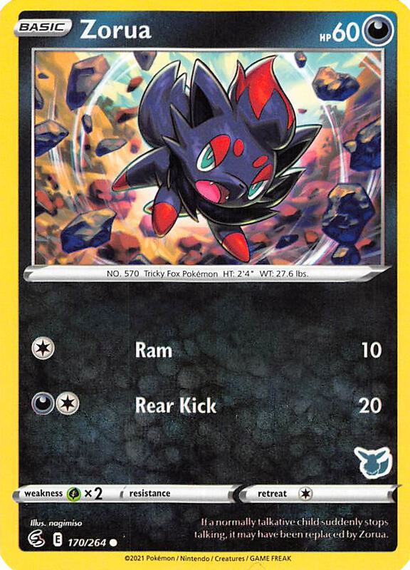 Karta Pokemon Zorua 170/264 (Eevee Stamped) - Battle Academy 2022