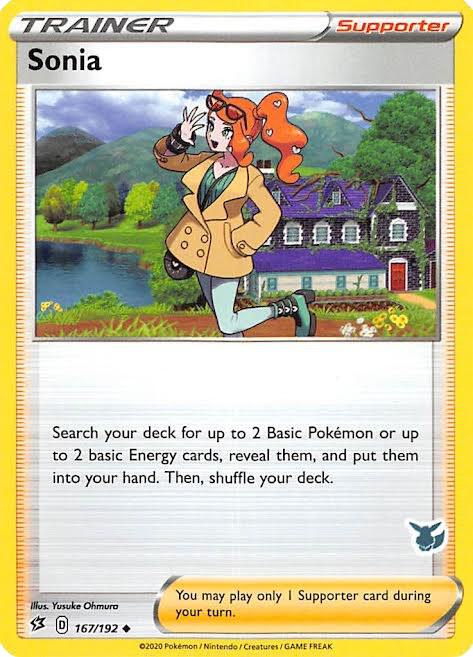 Karta Pokemon Sonia 167/192 (Eevee Stamped) - Battle Academy 2022