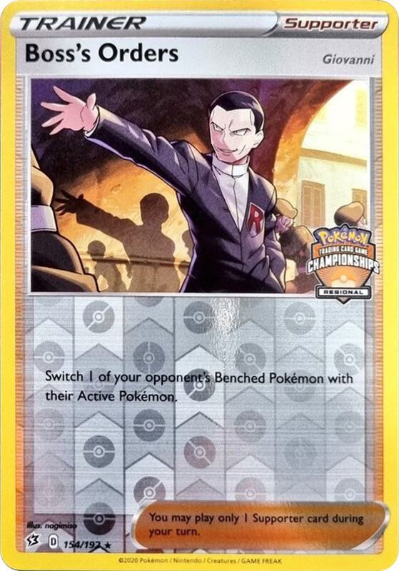 Karta Pokemon Boss's Orders 154/192 (Regional Championships) - League & Championship Cards