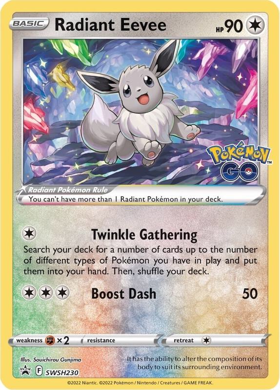 Karta Pokemon Radiant Eevee - SWSH230 - SWSH: Sword & Shield Promo Cards SWSH230