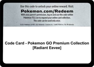 Karta Pokemon Code Card - Pokemon GO Premium Collection [Radiant Eevee] - Pokemon GO