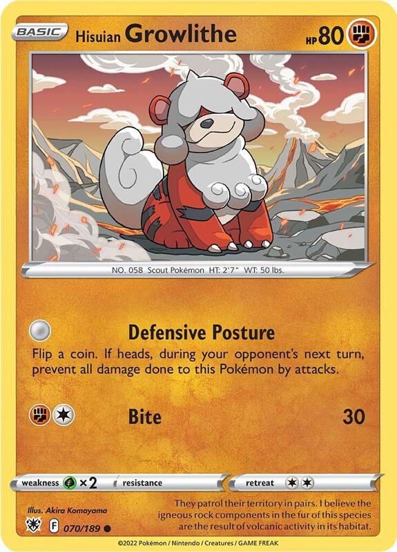 Hisuian Growlithe 070/189 - Astral Radiance