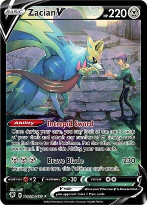 Karta Pokemon Zacian V - SWSH10: Astral Radiance Trainer Gallery TG21/TG30