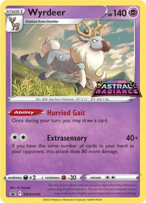 Karta Pokemon Wyrdeer - SWSH206 - SWSH: Sword & Shield Promo Cards SWSH206