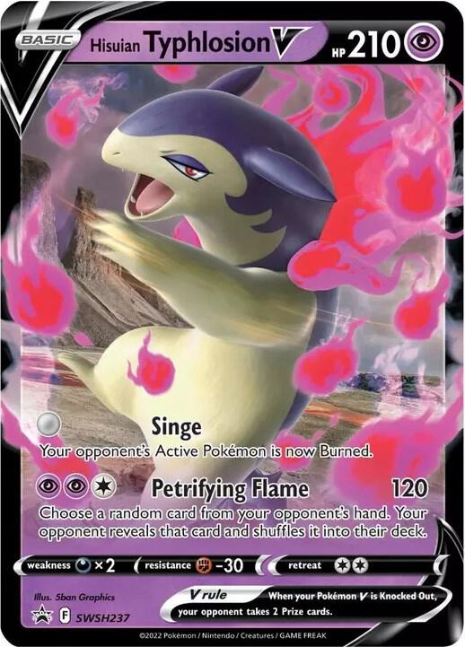 Karta Pokemon Hisuian Typhlosion V - SWSH237 - SWSH: Sword & Shield Promo Cards SWSH237