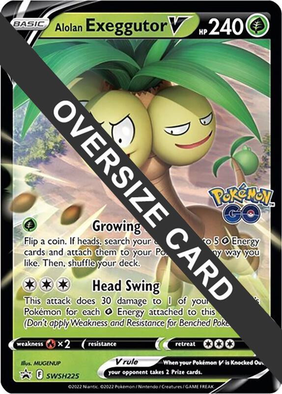 Karta Pokemon Alolan Exeggutor V - SWSH225 - Jumbo Cards SWSH225