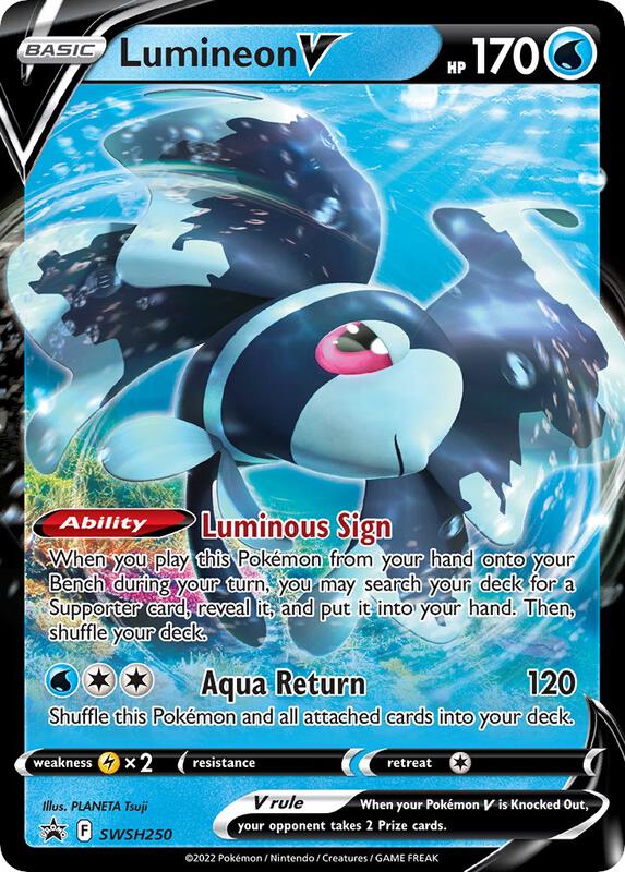 Karta Pokemon Lumineon V - SWSH250 - SWSH: Sword & Shield Promo Cards SWSH250