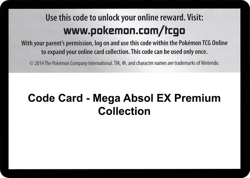 Karta Pokemon Code Card - Mega Absol EX Premium Collection - XY - Roaring Skies