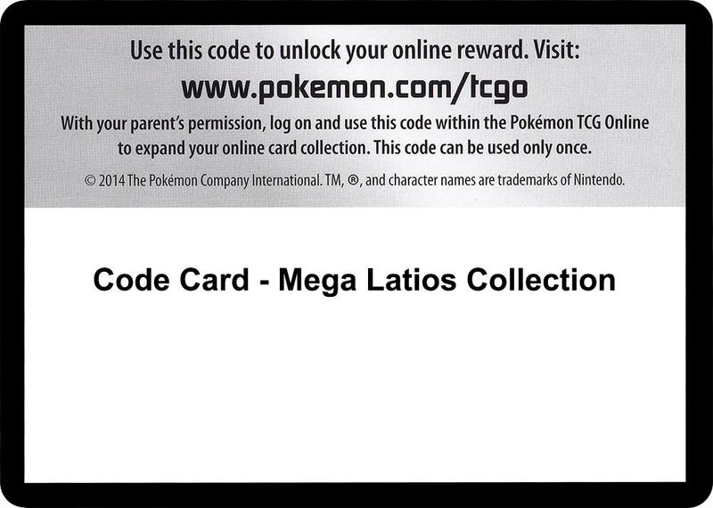 Karta Pokemon Code Card - Mega Latios Collection - XY - Roaring Skies