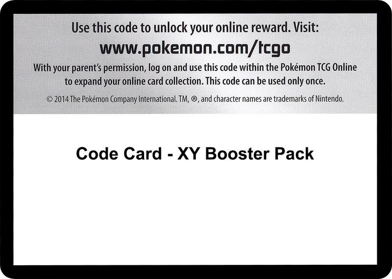 Karta Pokemon Code Card - XY Booster Pack - XY Base Set