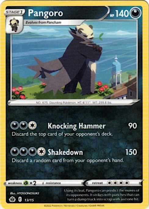 Karta Pokemon Pangoro 13/015 - 13/15 - McDonald's Promos 2022
