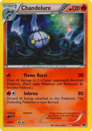Chandelure 20/99 (Cracked Ice Holo) - Blister Exclusives