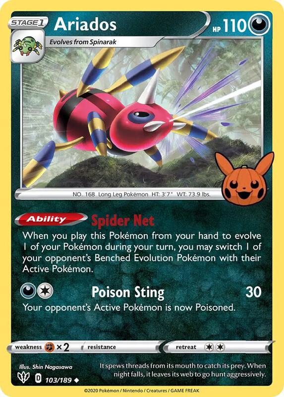 Karta Pokemon Ariados 103/189 - Trick or Trade BOOster Bundle