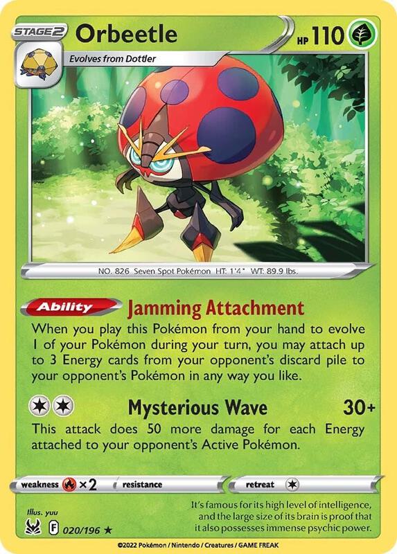 Karta Pokemon Orbeetle 20/196 - SWSH11: Lost Origin