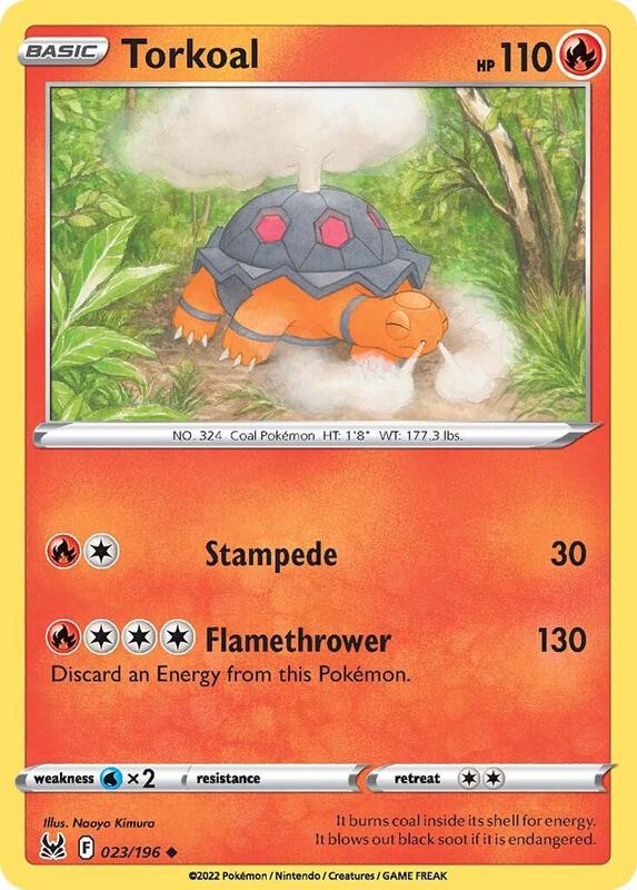 Karta Pokemon Torkoal 23/196 - SWSH11: Lost Origin