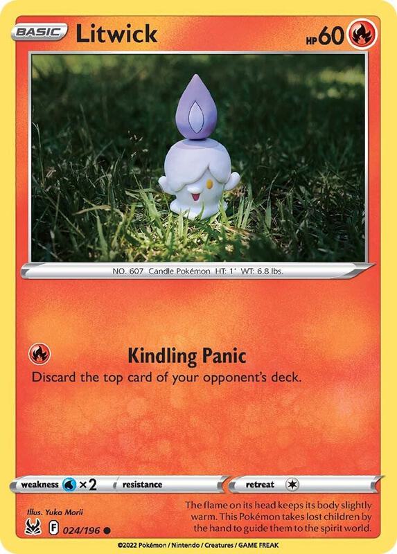 Karta Pokemon Litwick 24/196 - SWSH11: Lost Origin