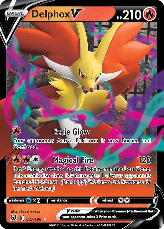 Karta Pokemon Delphox V 27/196 - SWSH11: Lost Origin