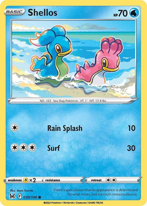 Karta Pokemon Shellos 39/196 - SWSH11: Lost Origin