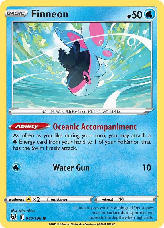 Karta Pokemon Finneon 40/196 - SWSH11: Lost Origin
