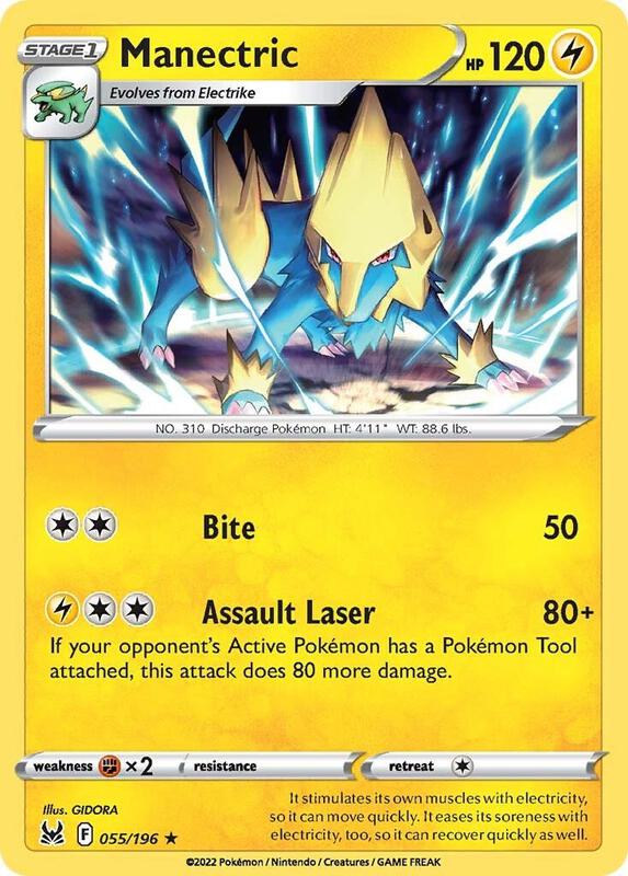 Karta Pokemon Manectric 55/196 - SWSH11: Lost Origin