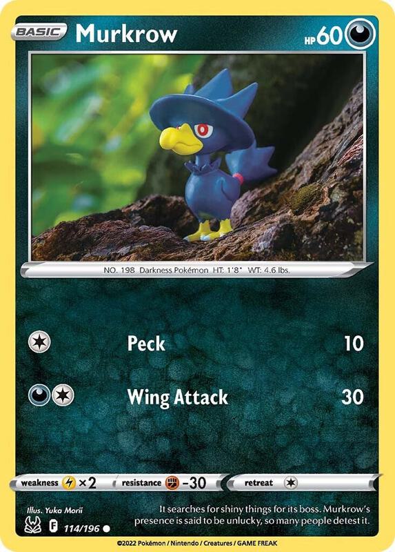 Karta Pokemon Murkrow 114/196 - SWSH11: Lost Origin