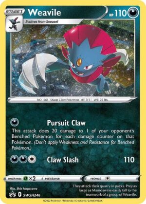 Karta Pokemon Weavile - SWSH246 (Cosmos Holo) - SWSH: Sword & Shield Promo Cards SWSH246