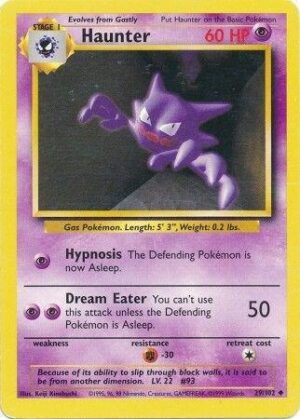 Karta Pokemon Haunter 29/102 - Base Set