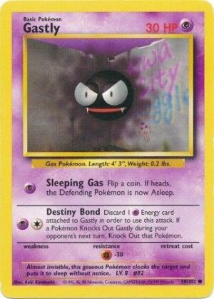 Karta Pokemon Gastly 50/102 - Base Set