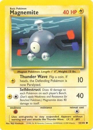 Karta Pokemon Magnemite 53/102 - Base Set