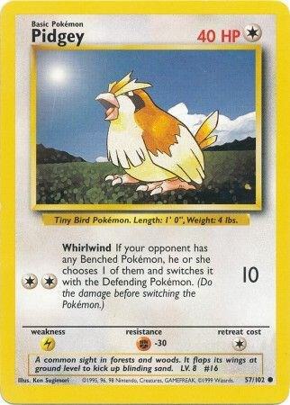 Karta Pokemon Pidgey 57/102 - Base Set
