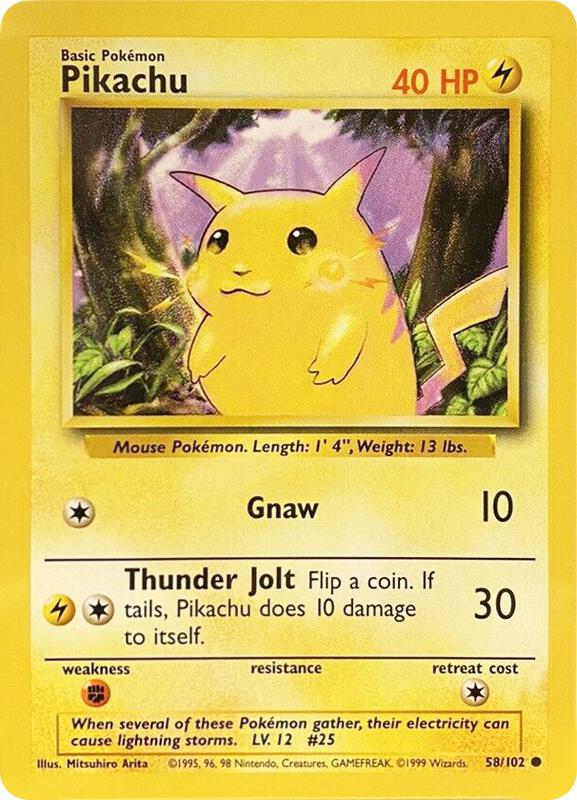 Pikachu 058/102 - Base