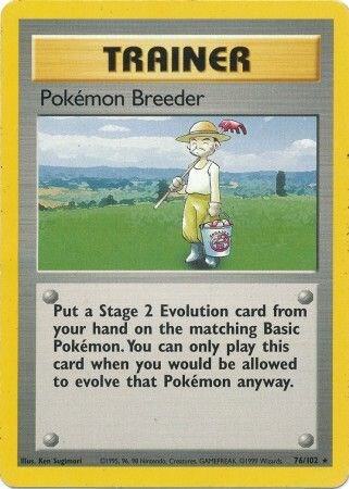 Pokémon Breeder 076/102 - Base