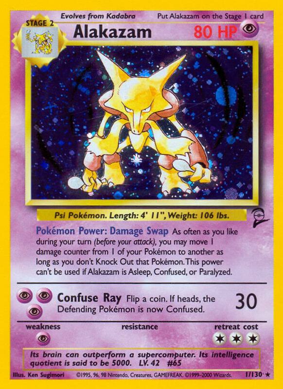 Alakazam 001/130 - Base Set 2