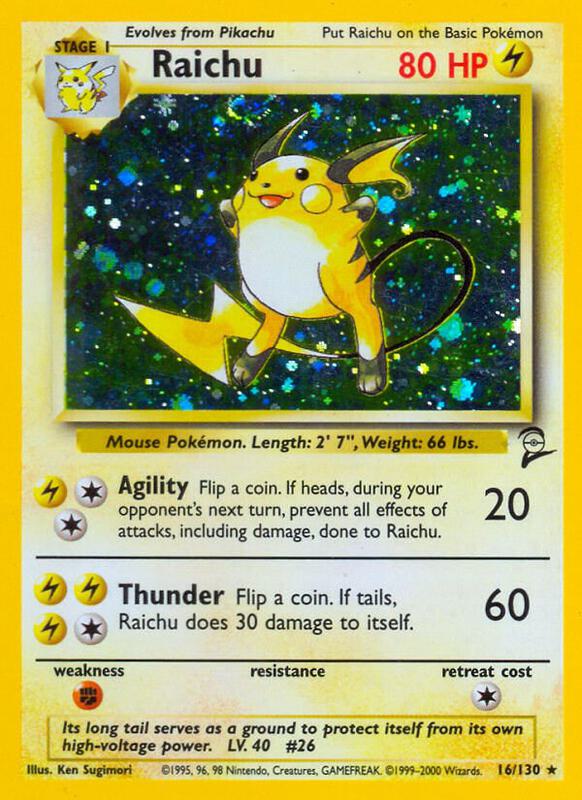 Raichu 016/130 - Base Set 2