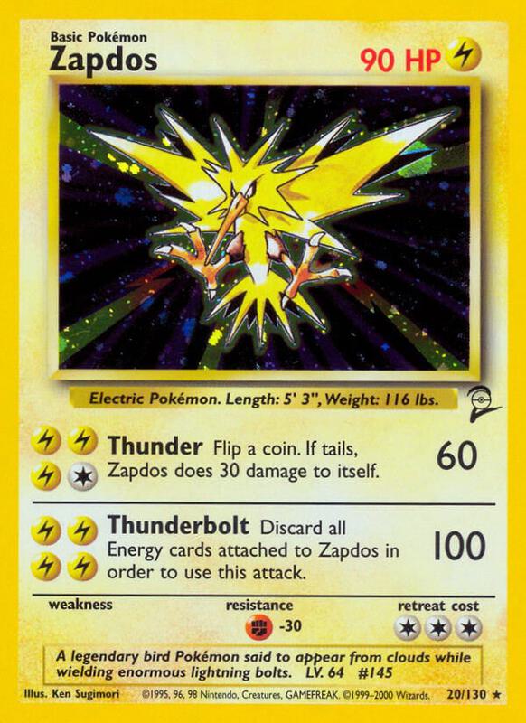 Zapdos 020/130 - Base Set 2