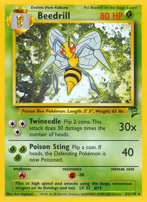 Beedrill 021/130 - Base Set 2