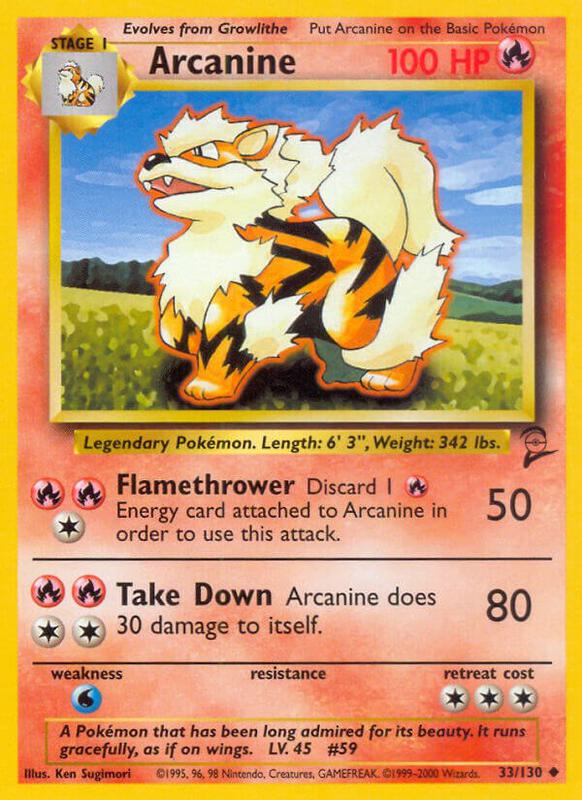 Arcanine 033/130 - Base Set 2