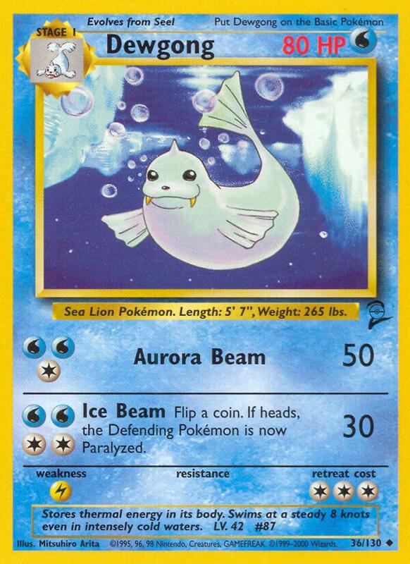Dewgong 036/130 - Base Set 2