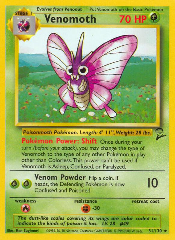 Venomoth 031/130 - Base Set 2
