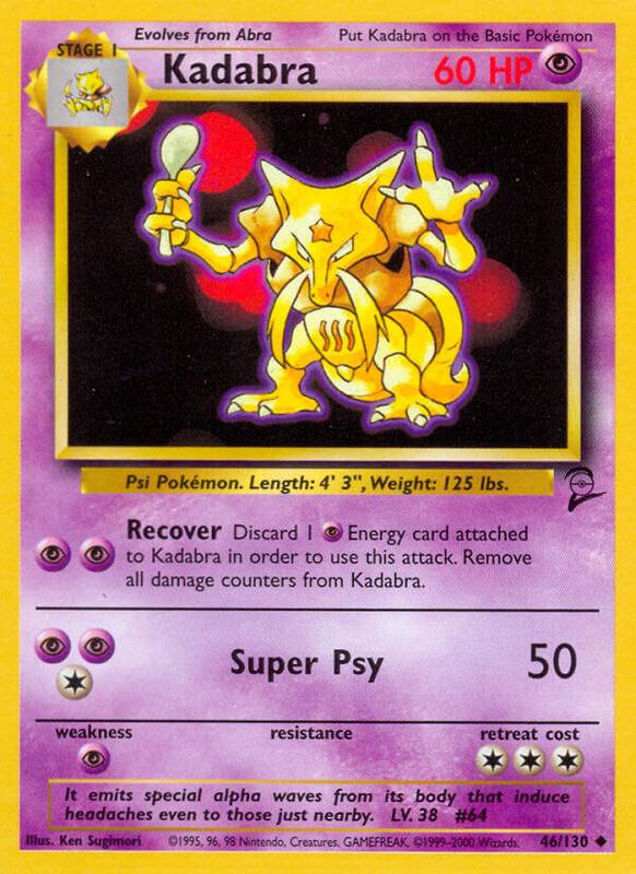 Kadabra 046/130 - Base Set 2