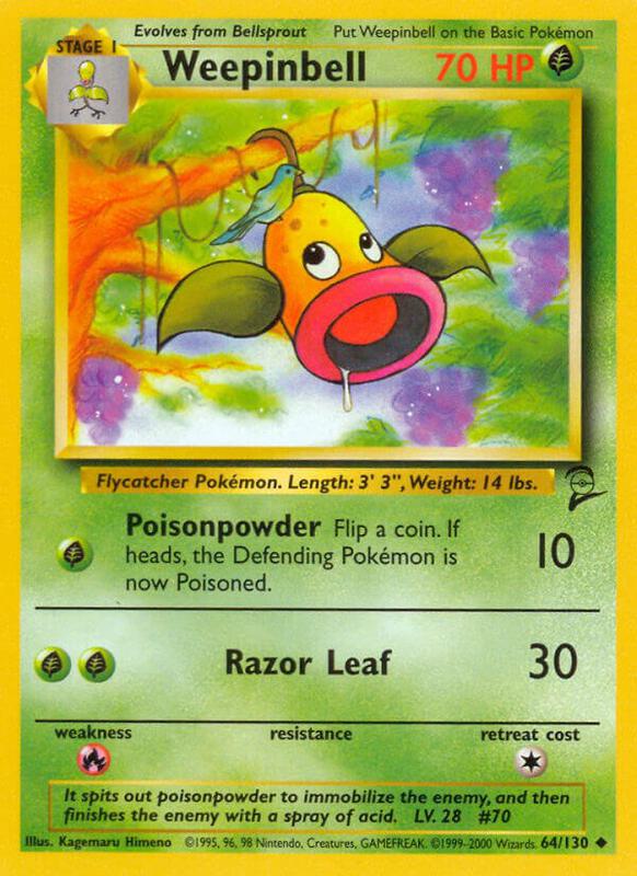 Weepinbell 064/130 - Base Set 2