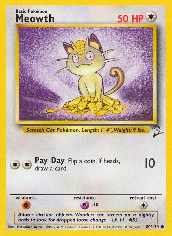 Meowth 080/130 - Base Set 2