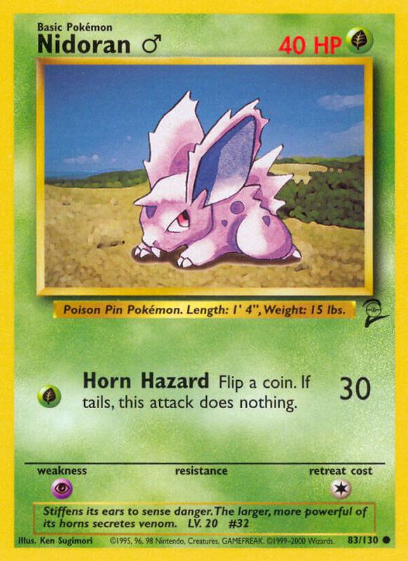 Nidoran ♂ 083/130 - Base Set 2