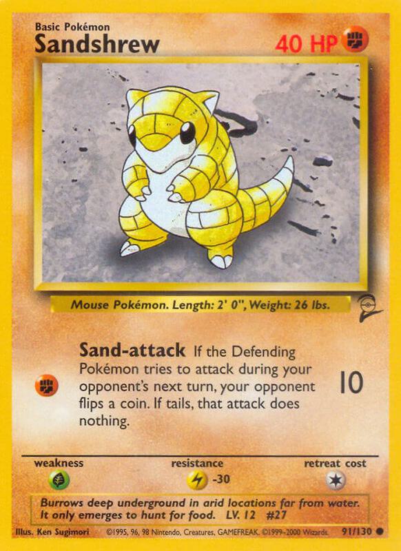 Sandshrew 091/130 - Base Set 2